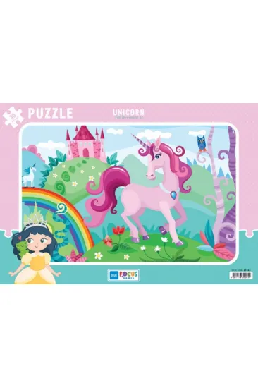 Blue Focus Unicorn (Tek Boynuzlu At) - Puzzle 30 Parça Blue Focus Unicorn (Tek Boynuzlu At) - Puzzle 30 Parça