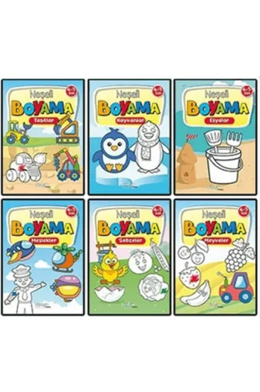 Neşeli Boyama 6 Kitap Set 4-5 Yaş Neşeli Boyama 6 Kitap Set 4-5 Yaş