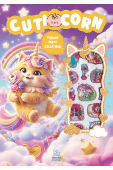 Cuticorn - Puffy Parlak Çıkartmalı Boyama Kitabı Cuticorn - Puffy Parlak Çıkartmalı Boyama Kitabı