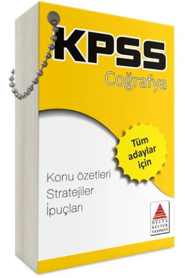 Delta Kültür KPSS Coğrafya Strateji Kartları Delta Kültür KPSS Coğrafya Strateji Kartları