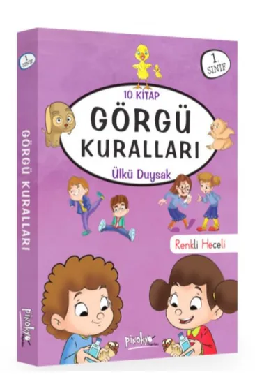 1. Sınıf Görgü Kuralları Serisi - 10 Kitaplık Set 1. Sınıf Görgü Kuralları Serisi - 10 Kitaplık Set