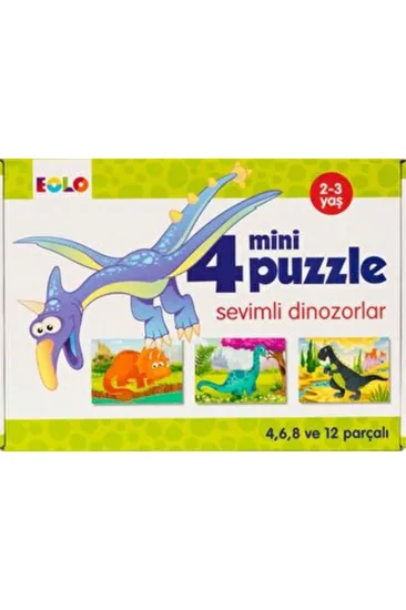 Mini Puzzle-Sevimli Dinozorlar Mini Puzzle-Sevimli Dinozorlar