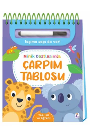 Minik Dostlarımla Çarpım Tablosu – Yaz, Sil ve Öğren