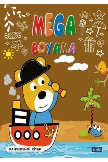 Mega Boyama Kahverengi Kitap