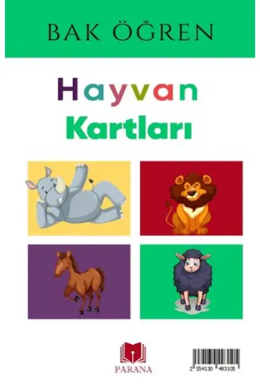 Hayvanlar - Bak Öğren Kartları - İlk Bilgilerim Hayvanlar - Bak Öğren Kartları - İlk Bilgilerim