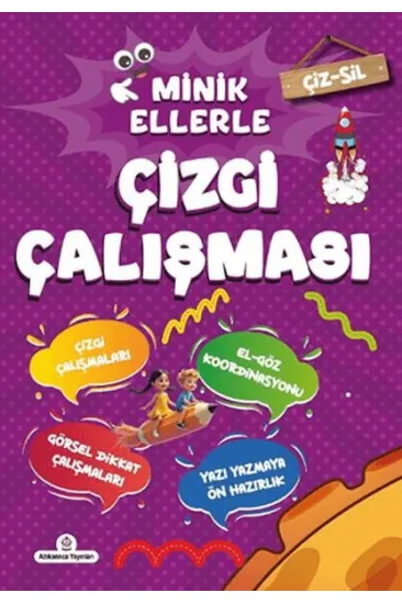 Çiz - Sil Minik Ellerle Çizgi Çalışması (Kalem Hediyeli) Çiz - Sil Minik Ellerle Çizgi Çalışması (Kalem Hediyeli)