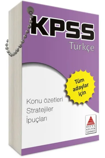 Delta Kültür KPSS Türkçe Strateji Kartları Delta Kültür KPSS Türkçe Strateji Kartları