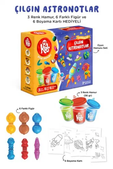 Çılgın Astronotlar Oyun Hamuru Seti (15 Parça - 340 Gr) Çılgın Astronotlar Oyun Hamuru Seti (15 Parça - 340 Gr)