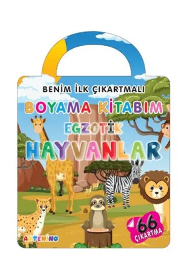 Benim İlk Çıkartmalı Boyama Kitabım - Egzotik Hayvanlar Benim İlk Çıkartmalı Boyama Kitabım - Egzotik Hayvanlar