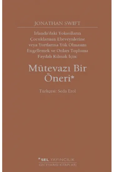 Mütevazı Bir Öneri Mütevazı Bir Öneri