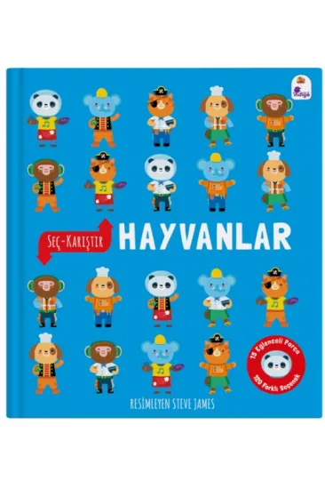 Seç – Karıştır : Hayvanlar (15 Eğlenceli Parça, 120 Farklı Seçenek) Seç – Karıştır : Hayvanlar (15 Eğlenceli Parça, 120 Farklı Seçenek)