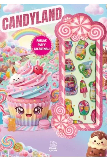 Candyland - Puffy Parlak Çıkartmalı Boyama Kitabı Candyland - Puffy Parlak Çıkartmalı Boyama Kitabı