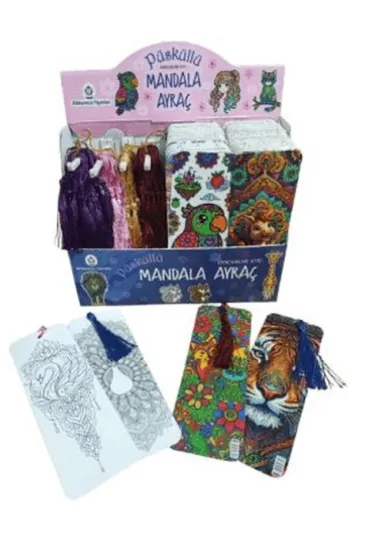 Püsküllü Mandala Ayraç Çocuklar İçin (400'lü Set) Püsküllü Mandala Ayraç Çocuklar İçin (400'lü Set)