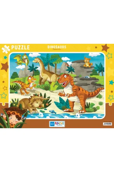 Blue Focus Dinosaurs (Dinozorlar) - Puzzle 72 Parça Blue Focus Dinosaurs (Dinozorlar) - Puzzle 72 Parça