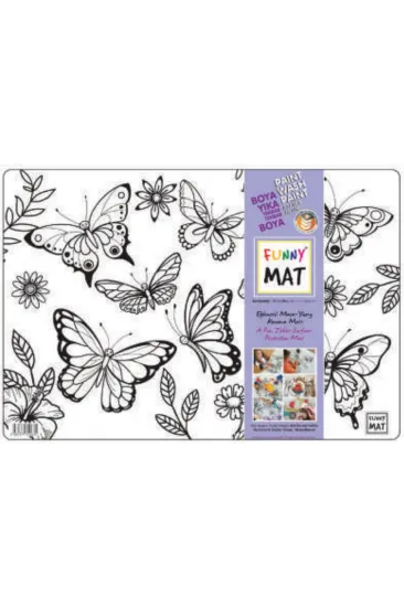 Funny Mat - Kelebekler 33,5x48cm Funny Mat - Kelebekler 33,5x48cm