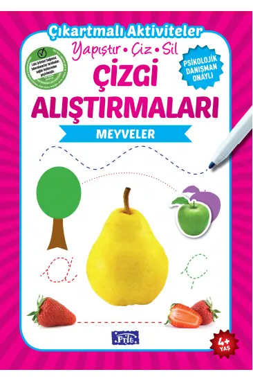 Meyveler - Çizgi Alıştırmaları Meyveler - Çizgi Alıştırmaları