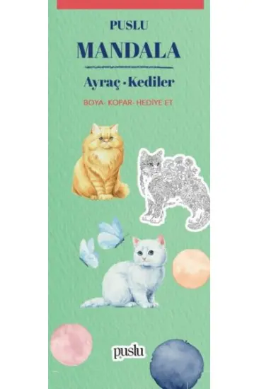 Mandala Ayraç - Kediler Mandala Ayraç - Kediler