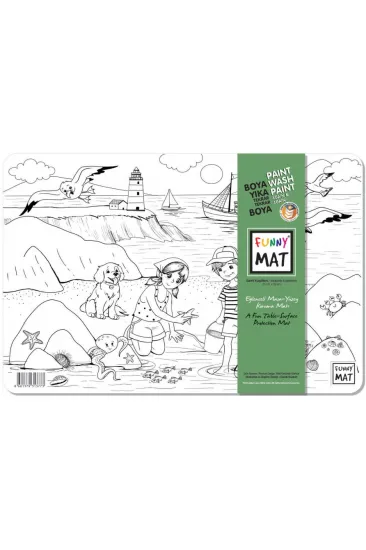 Funny Mat Sahil Kaşifleri / Seaside Explorers 25 x 35 cm Funny Mat Sahil Kaşifleri / Seaside Explorers 25 x 35 cm