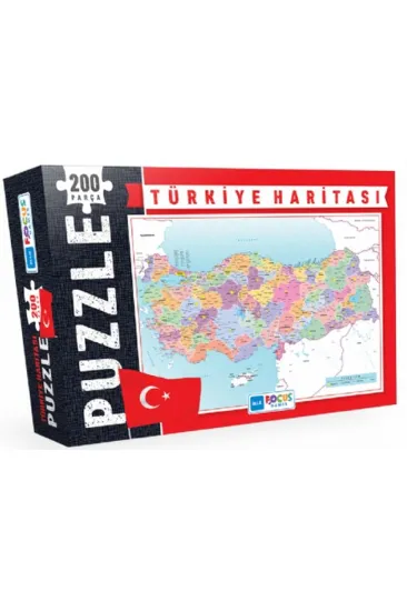 Blue Focus Türkiye Haritası - Puzzle 200 Parça Blue Focus Türkiye Haritası - Puzzle 200 Parça