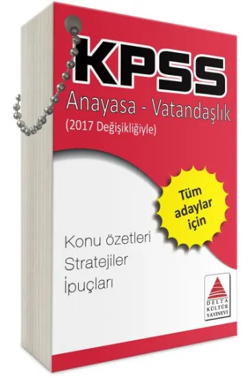 Delta Kültür KPSS Anayasa-Vatandaşlık Strateji Kartları Delta Kültür KPSS Anayasa-Vatandaşlık Strateji Kartları