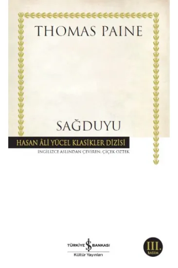 Sağduyu - Hasan Ali Yücel Klasikleri Sağduyu - Hasan Ali Yücel Klasikleri