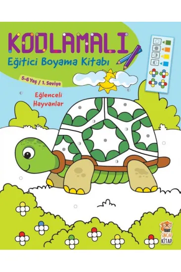 Kodlamalı Eğitici Boyama Kitabı - Eğlenceli Hayvanlar Kodlamalı Eğitici Boyama Kitabı - Eğlenceli Hayvanlar