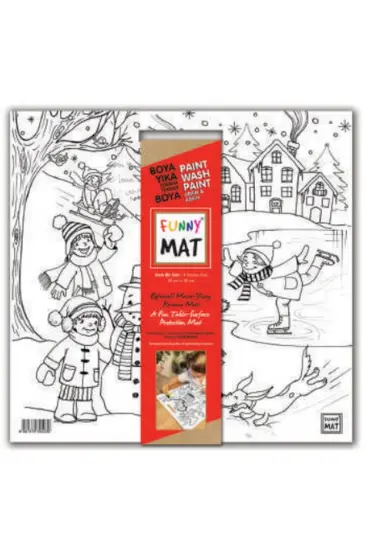 Funny Mat - Karlı Bir Gün 40x40cm Funny Mat - Karlı Bir Gün 40x40cm