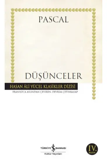Düşünceler - Hasan Ali Yücel Klasikleri Düşünceler - Hasan Ali Yücel Klasikleri