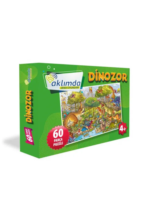 60 Parça Puzzle Dinozor