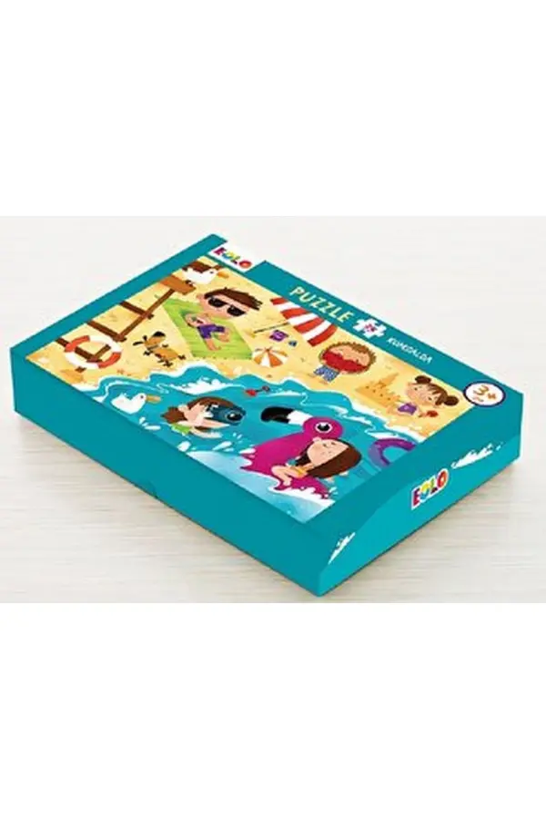 Yer Puzzle-24 Parça Puzzle - Kumsalda Yer Puzzle-24 Parça Puzzle - Kumsalda