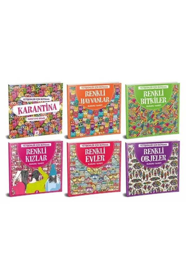 Yetişkinler İçin Boyama Seti 6'lı Yetişkinler İçin Boyama Seti 6'lı