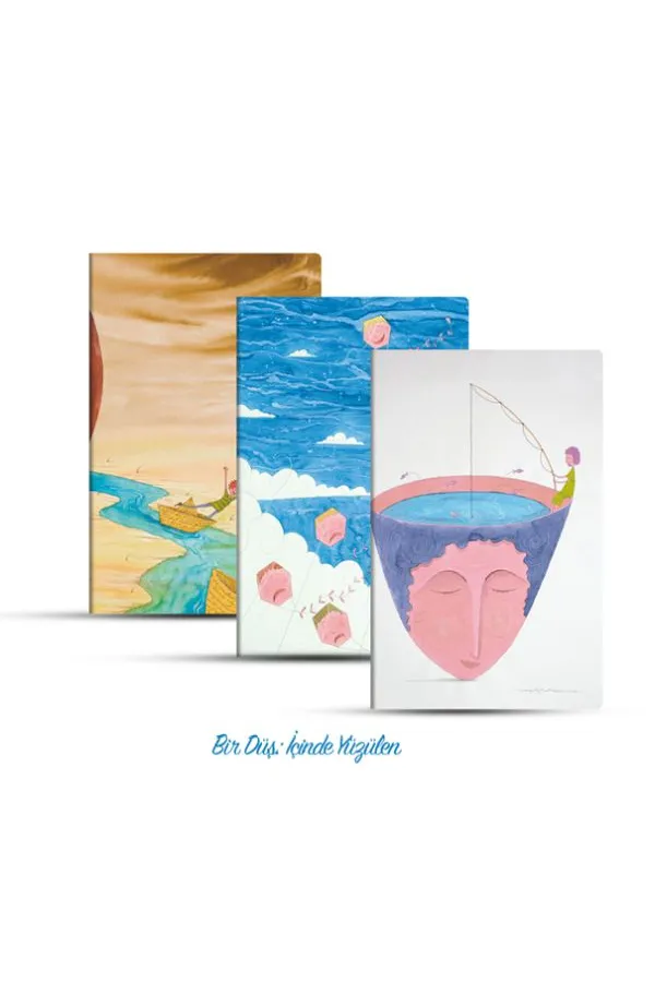 Üçlü Çizgili Defter Seti: Bir Düş: İçinde Yüzülen Üçlü Çizgili Defter Seti: Bir Düş: İçinde Yüzülen
