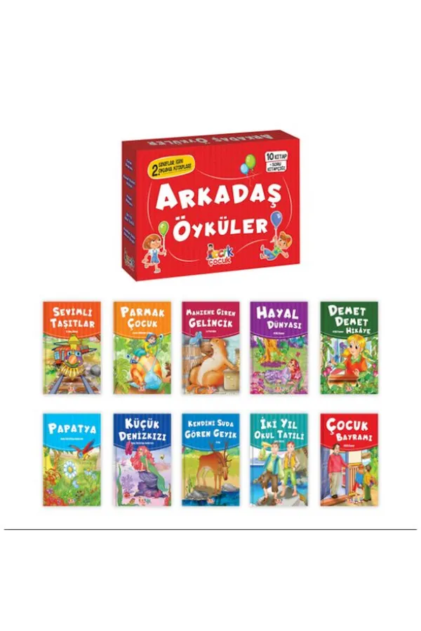 Arkadaş Öyküler - (10 Kitap+Soru Kitapçığı)