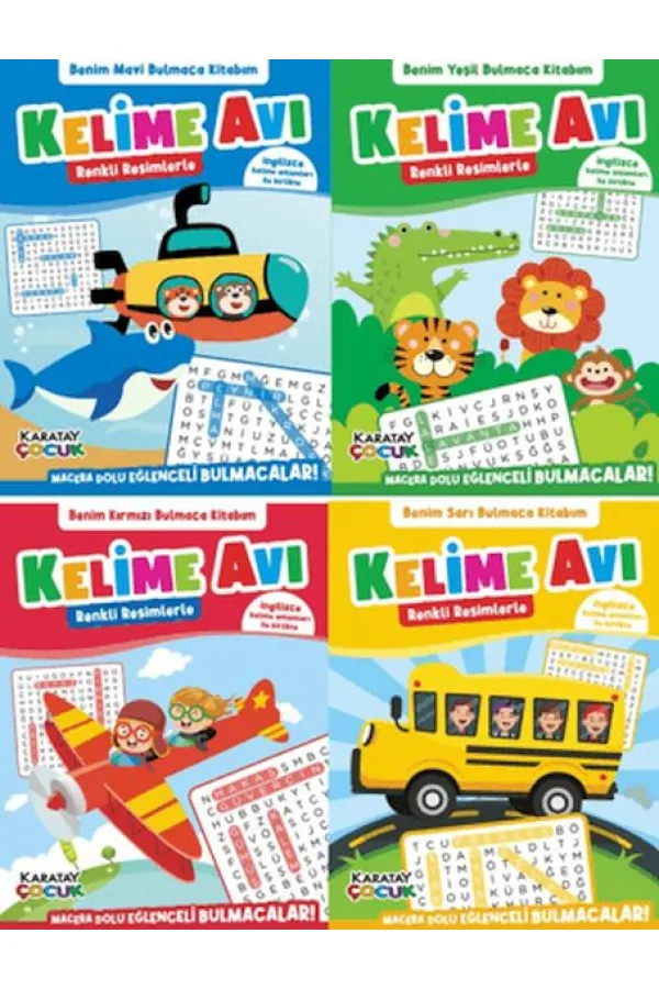 Kelime Avı - Bulmaca Kitabım - 4'lü Seri Kelime Avı - Bulmaca Kitabım - 4'lü Seri