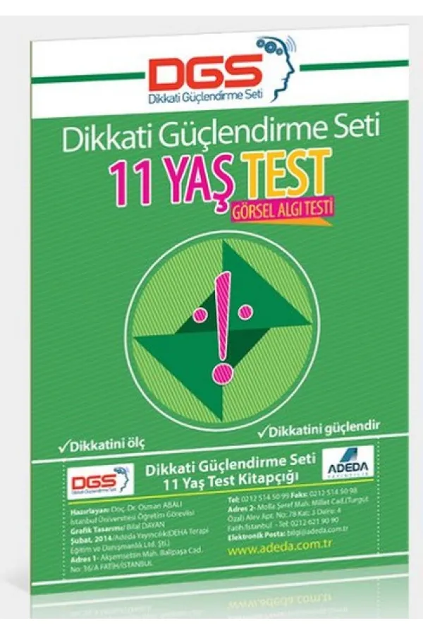 Dikkati Güçlendirme Seti 11 Yaş Test Dikkati Güçlendirme Seti 11 Yaş Test
