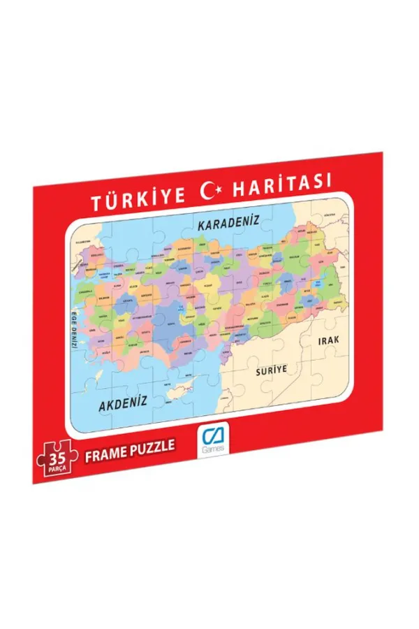 Türkiye Haritası Frame Puzzle-35 Türkiye Haritası Frame Puzzle-35
