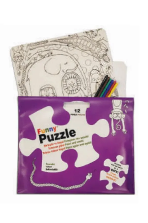 Funny Mat Puzzle - Sevimli Dostlar 30x40cm Funny Mat Puzzle - Sevimli Dostlar 30x40cm