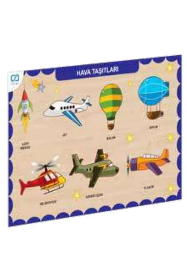 Ahşap Hava Taşıtları Eğitici Set Ahşap Hava Taşıtları Eğitici Set