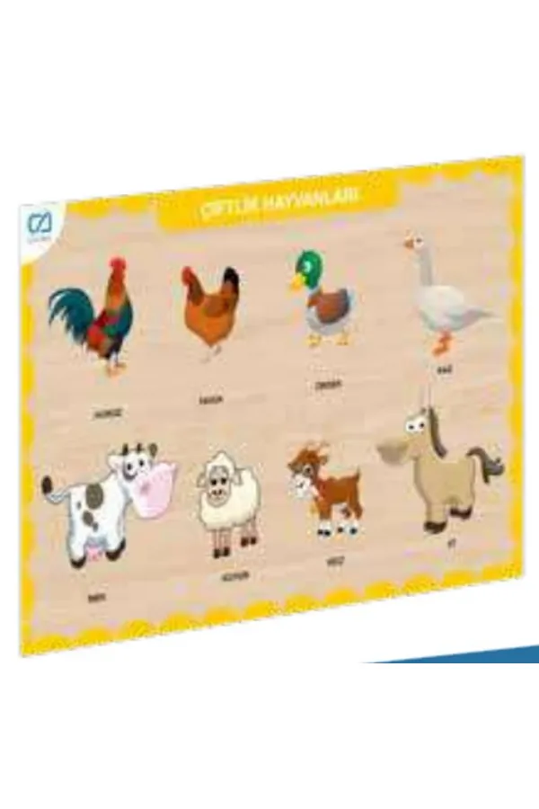 Ahşap Çiftlik Hayvanları Eğitici Set Ahşap Çiftlik Hayvanları Eğitici Set