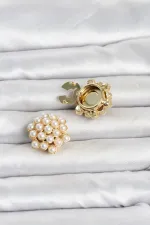 İncili Model Düğme veya Manşet Broşu İncili Model Düğme veya Manşet Broşu