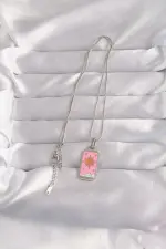 316L Çelik Gümüş Renk Pembe Mineli Güneş Model Tarot Kolye 316L Çelik Gümüş Renk Pembe Mineli Güneş Model Tarot Kolye