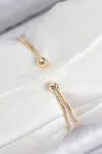 Pirinç Zirkon Taşlı Kalp Model Gold Renk Kadın Bileklik Pirinç Zirkon Taşlı Kalp Model Gold Renk Kadın Bileklik