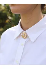 Vintage Model Gold Renk Düğme veya Manşet Broşu Vintage Model Gold Renk Düğme veya Manşet Broşu