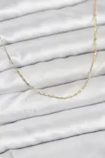CM 14K Gold Renk Kesme Model 60 cm Kadın Kolye CM 14K Gold Renk Kesme Model 60 cm Kadın Kolye