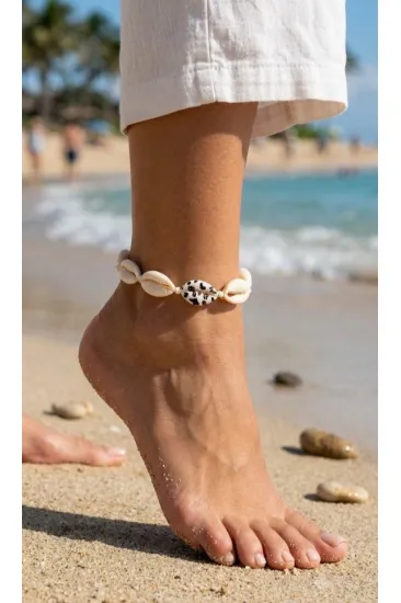 Doğal Kauri Kabuğu Asansörlü Model Halhal Doğal Kauri Kabuğu Asansörlü Model Halhal
