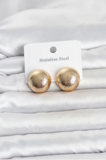 316L Çelik Gold Renk Top Model Kadın Küpe 316L Çelik Gold Renk Top Model Kadın Küpe