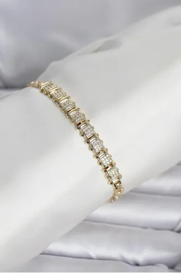 Xuping Model Zirkon Taşlı Gold Renk Kadın Bileklik Xuping Model Zirkon Taşlı Gold Renk Kadın Bileklik