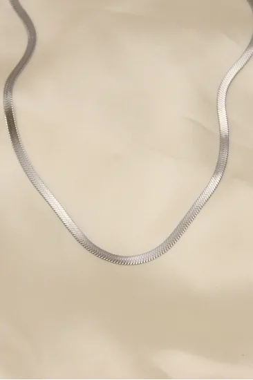 316L Çelik Silver Renk 45 cm İtalyan Zincir Model Kadın Kolye 316L Çelik Silver Renk 45 cm İtalyan Zincir Model Kadın Kolye
