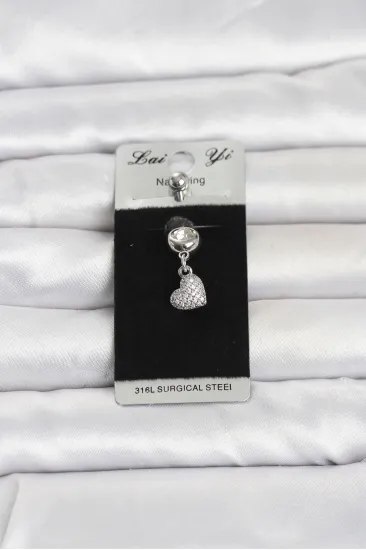 316L Cerrahi Çelik Sallantılı Kalp Model Göbek Piercing 316L Cerrahi Çelik Sallantılı Kalp Model Göbek Piercing