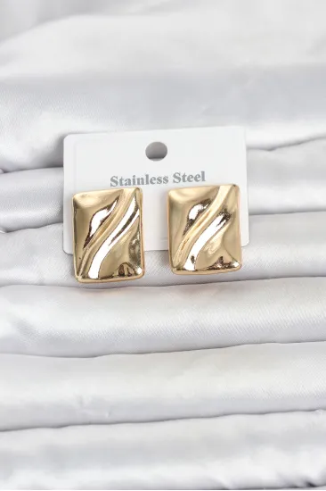 316L Çelik Gold Renk Plaka Model Kadın Küpe 316L Çelik Gold Renk Plaka Model Kadın Küpe